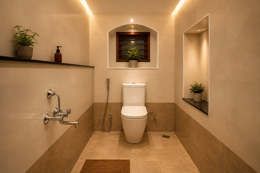Tiled wet area